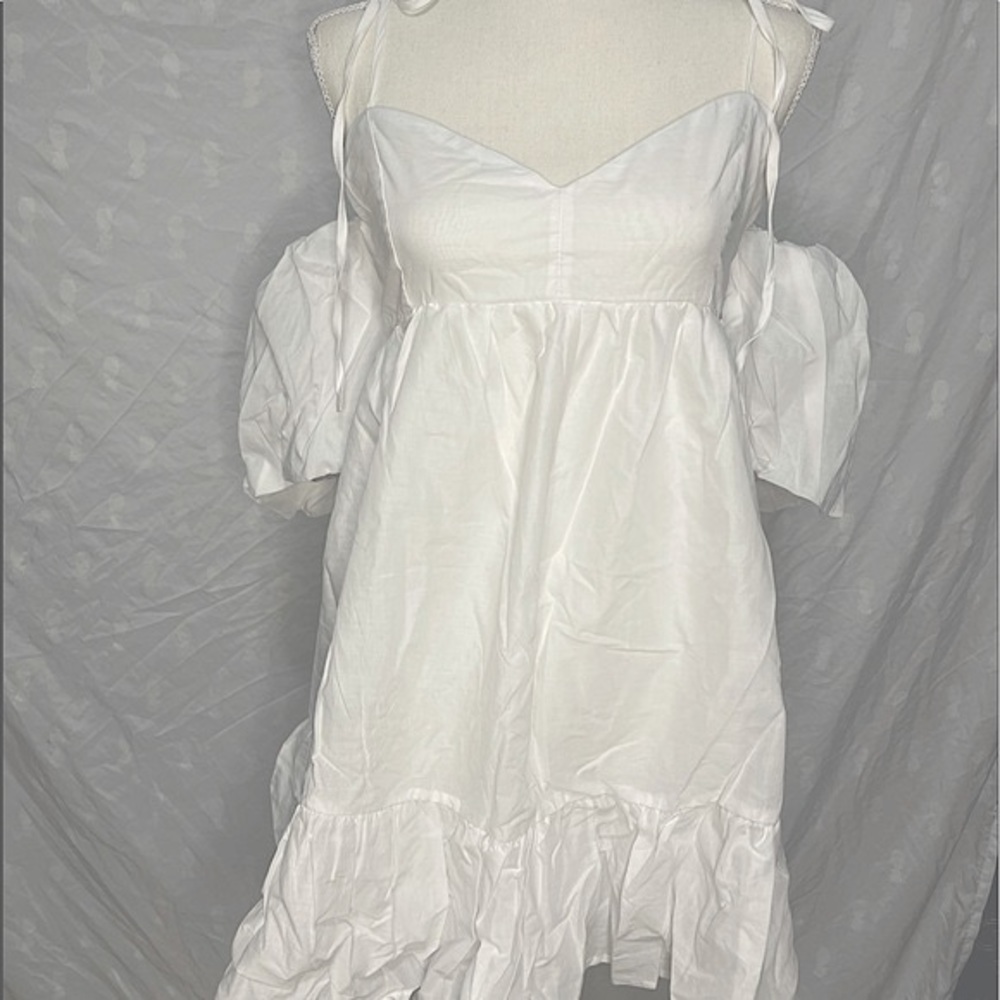 Forever 21 White Woven Dress